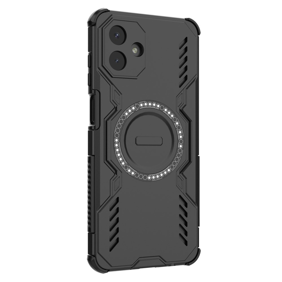 Husa pentru Samsung Galaxy A07 4G, SKYDDAR INOVATION, ArmorMag, Magsafe, set cu sticker, Negru - 1 | YEO