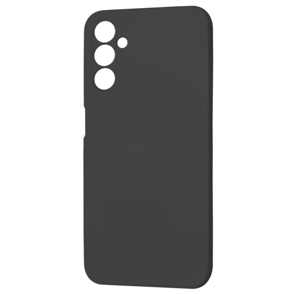 Husa pentru Samsung Galaxy A14 5G / Galaxy A14 4G, SKYDDAR INNOVATION, din Silicon Catifelat, SoftElegance, set cu sticker, Negru - 1 | YEO