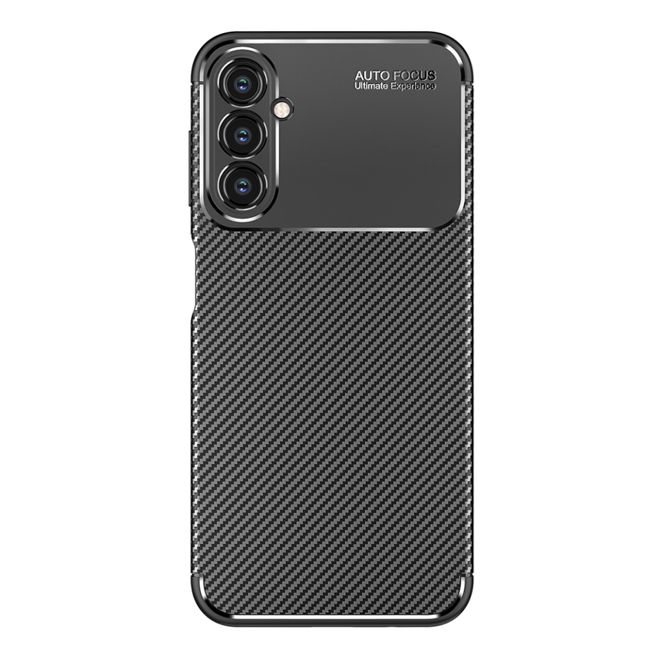 Husa pentru Samsung Galaxy A14 5G / Galaxy A14 4G, SKYDDAR INNOVATION, CarbonFiber, Antisoc, Negru, set cu sticker - 1 | YEO