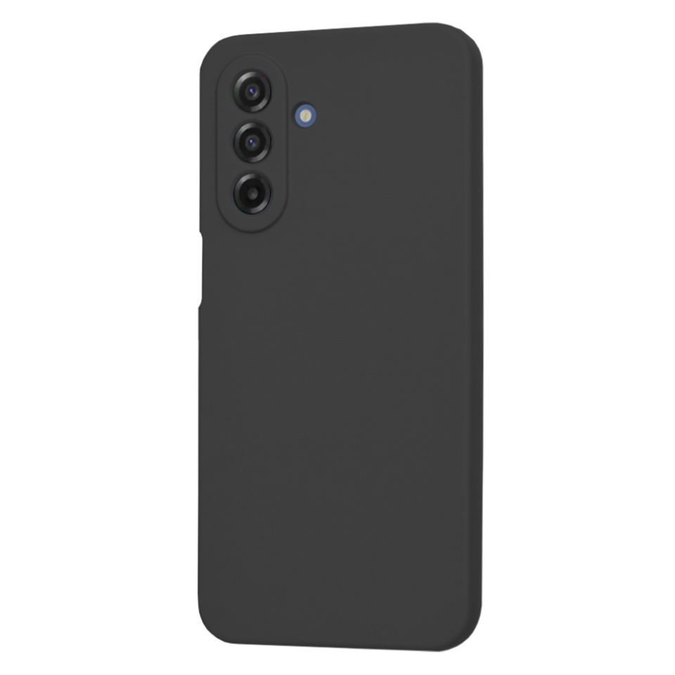 Husa pentru Samsung Galaxy A17 5G, SKYDDAR INNOVATION, din Silicon Catifelat, SoftElegance, set cu sticker, Negru - 2 | YEO