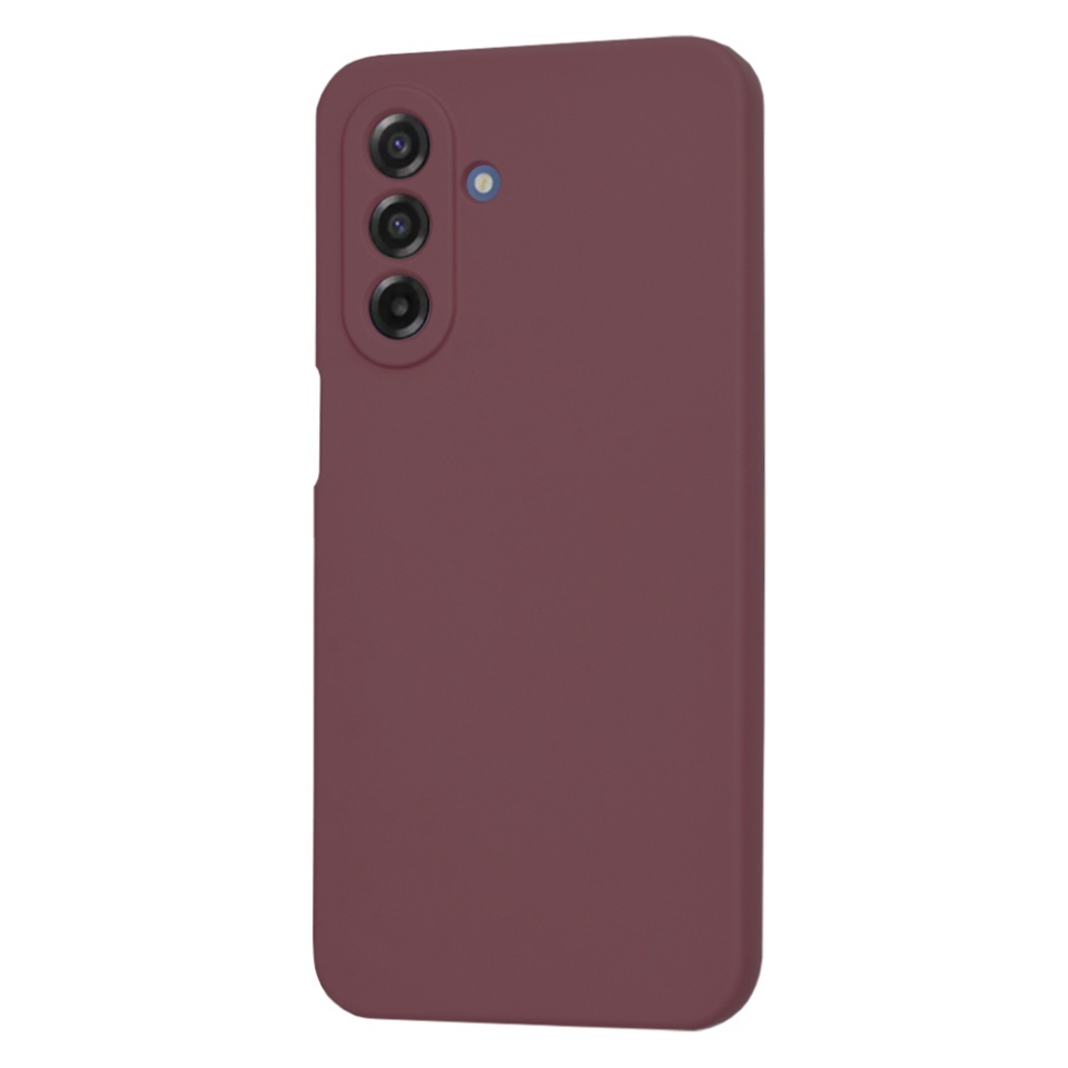 Husa pentru Samsung Galaxy A17 5G, SKYDDAR INNOVATION, din Silicon Catifelat, SoftElegance, set cu sticker, Bordo - 2 | YEO