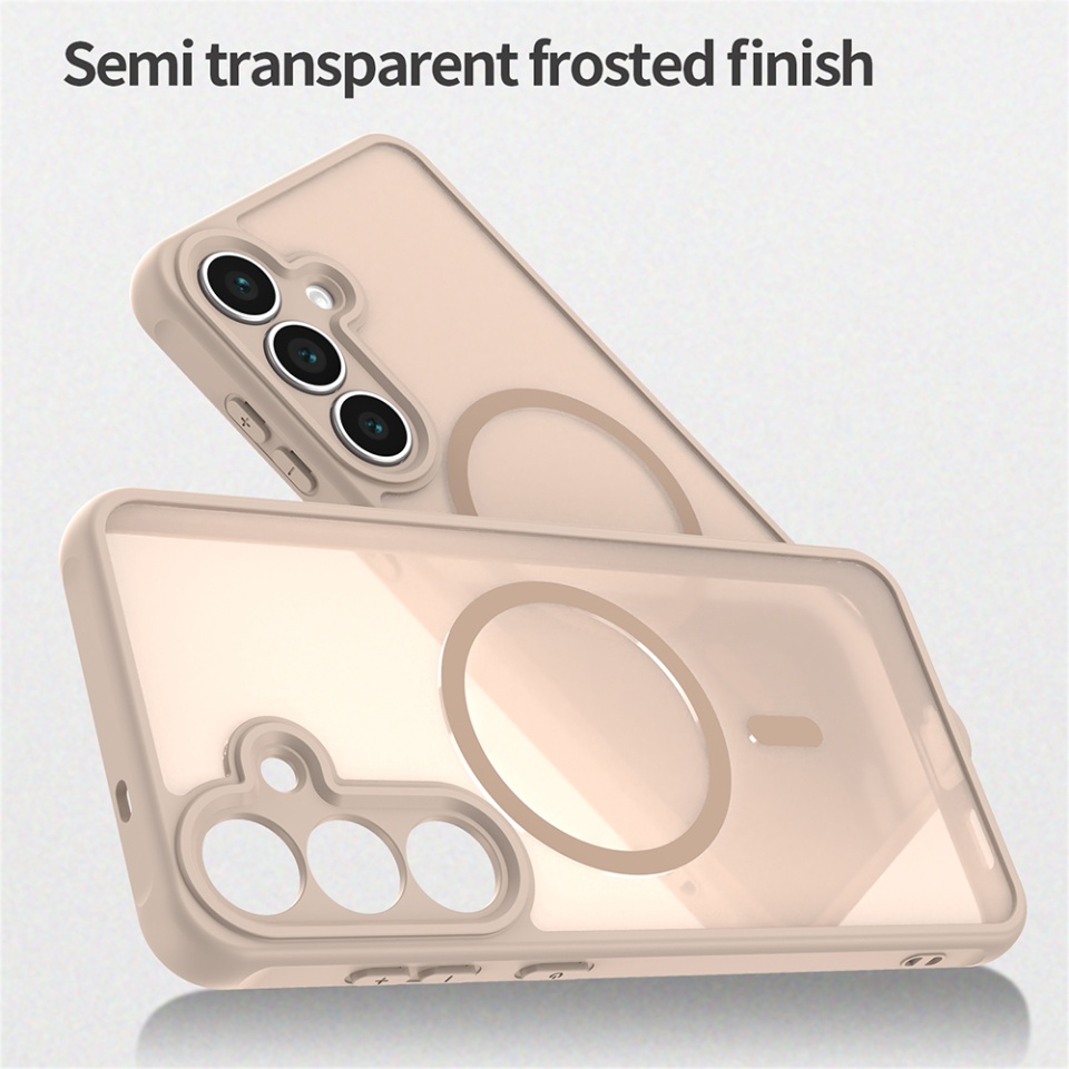 Husa pentru Samsung Galaxy A17 5G, SKYDDAR INNOVATION, HaloFrost MagSafe II, Antisoc, set cu sticker, Auriu - 3 | YEO