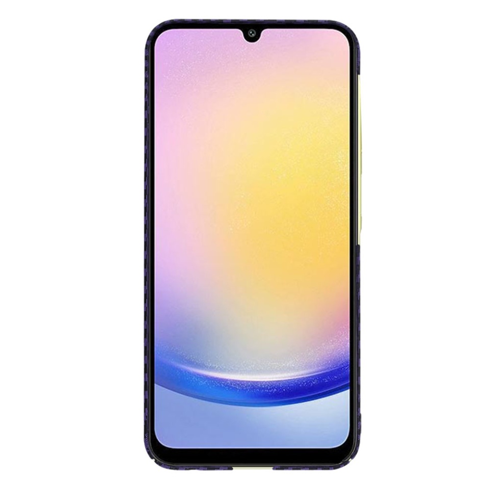 Husa pentru Samsung Galaxy A25 5G, SKYDDAR INNOVATION, Carbonite FiberShell, Mov, set cu sticker - 2 | YEO