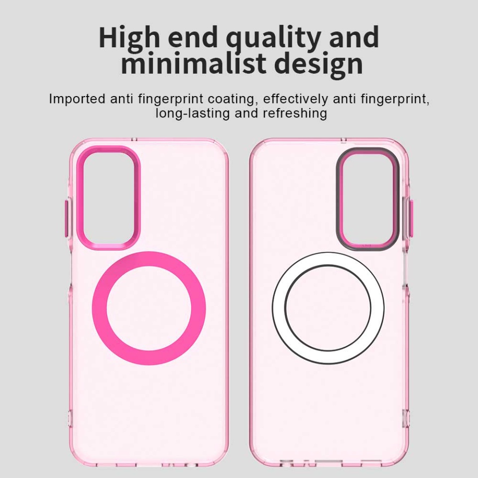 Husa pentru Samsung Galaxy A25 5G, SKYDDAR INOVATION, CandyCase, Magsafe, set cu sticker, Roz - 3 | YEO