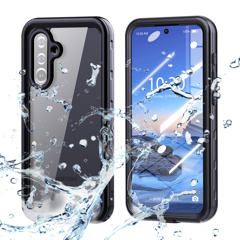 Husa pentru Samsung Galaxy A36 5G, ShellBox, Waterproof IP68 Case, Full Body, Protectie Totala, Anti-Soc, Rezistenta la Apa si Praful, Negru