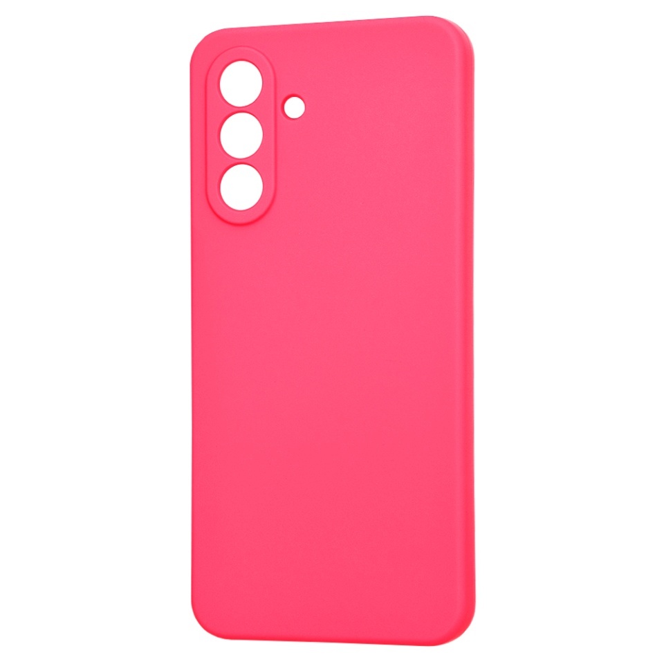 Husa pentru Samsung Galaxy A36 5G, SKYDDAR INNOVATION, din Silicon Catifelat, SoftFlex Magsafe, set cu sticker, Fucsia - 1 | YEO