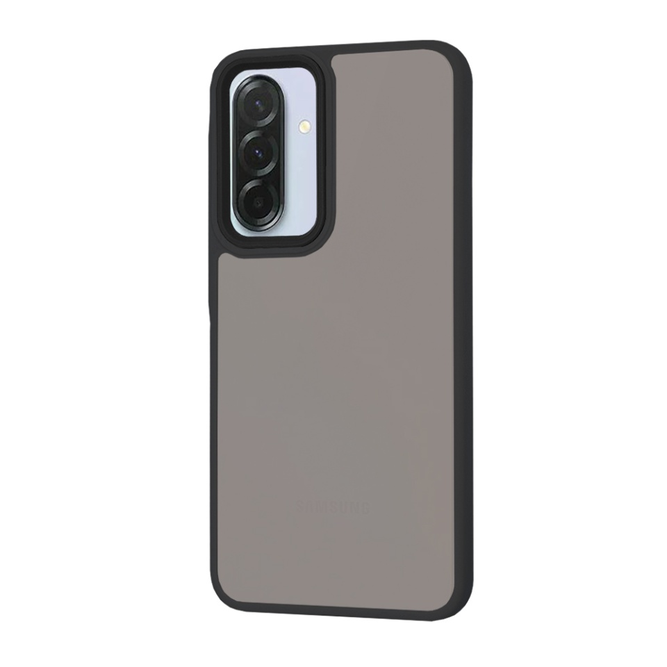 Husa pentru Samsung Galaxy A36 5G, SKYDDAR INNOVATION, HaloFrost, AntiSoc, Negru, set cu sticker - 2 | YEO