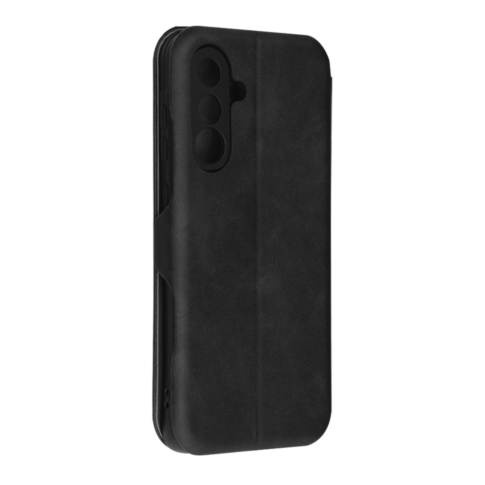 Husa pentru Samsung Galaxy A36 5G, SKYDDAR INNOVATION, Safe Wallet tip carte din Piele Ecologica, Suport Carduri, Inchidere Magnetica, Negru, set cu sticker - 3 | YEO