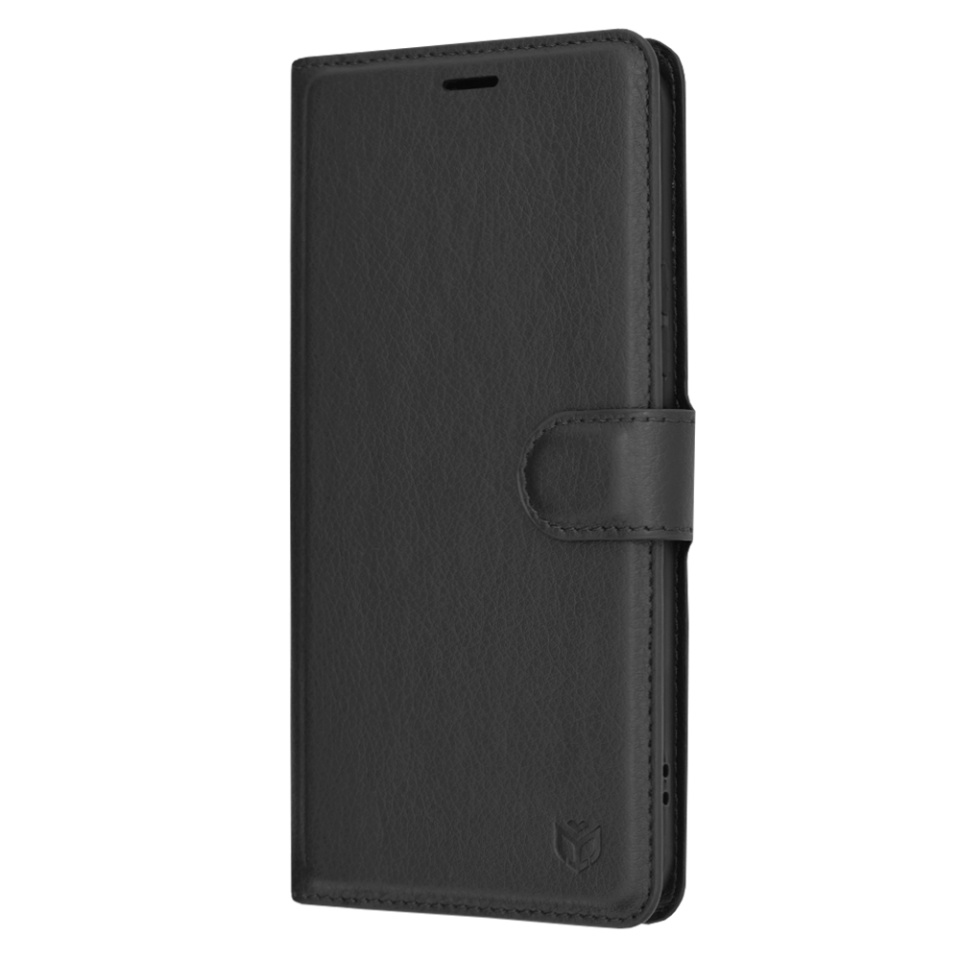 Husa pentru Samsung Galaxy A54 tip Carte, cu Portofel Interior, Finisaje Premium, SKYDDAR Leather Wallet - Negru - 3 | YEO