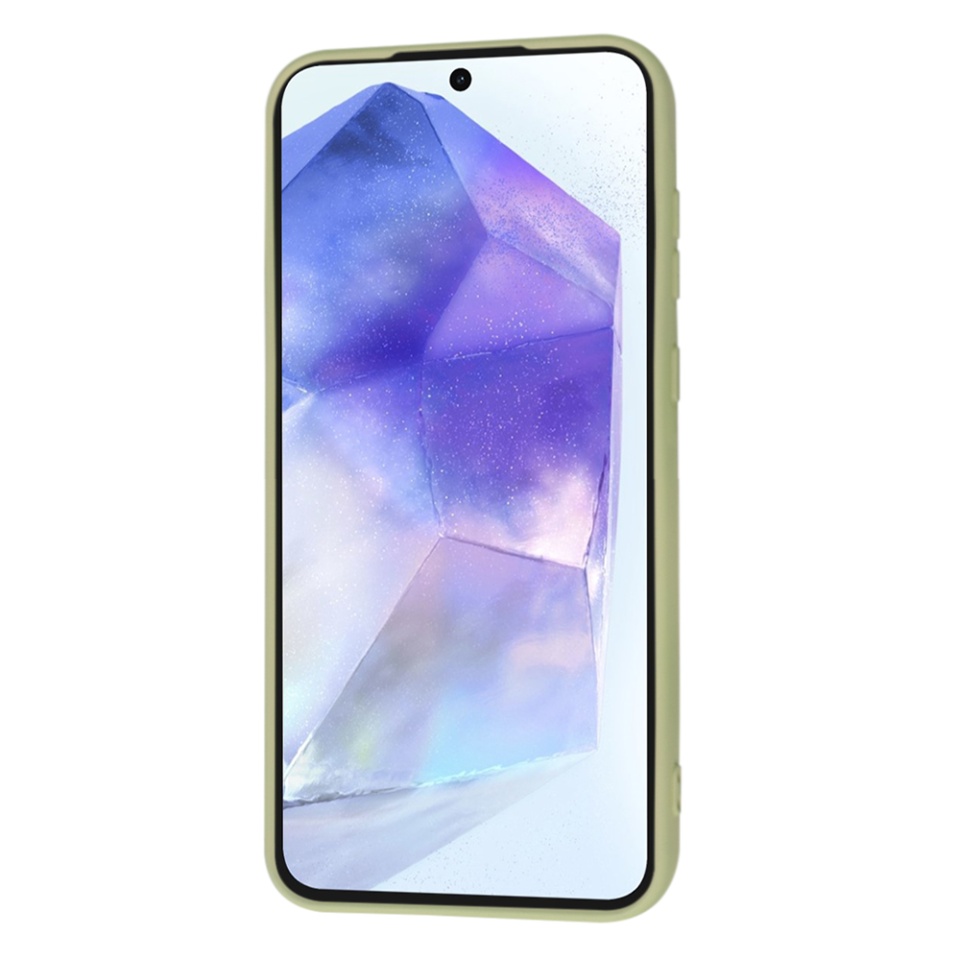 Husa pentru Samsung Galaxy A55 5G din Silicon Catifelat, Protectie Premium, Skyddar SoftElegance - Verde - 2 | YEO
