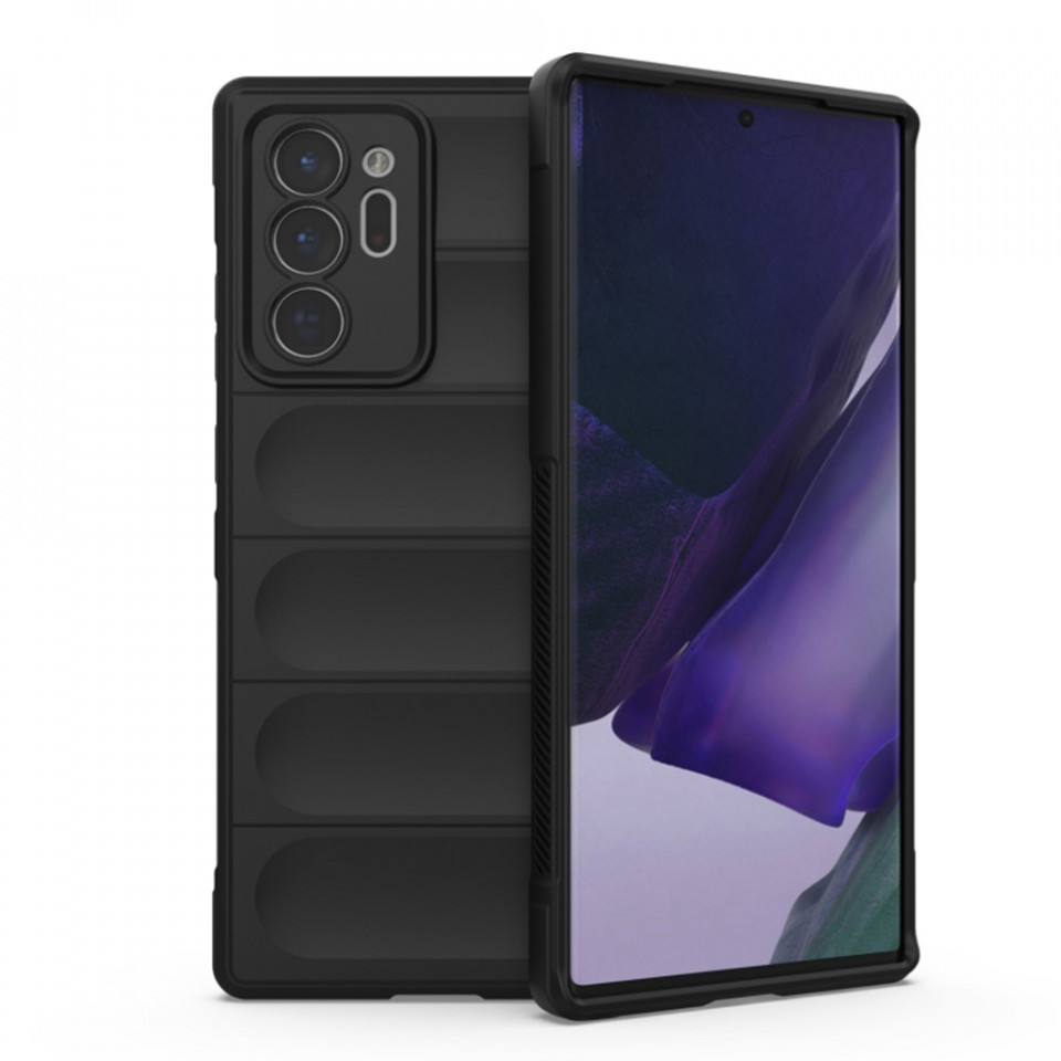 Husa pentru Samsung Galaxy Note 20 Ultra 5G / Galaxy Note 20 Ultra eleganta, din silicon mat, SKDR Vogue - Negru