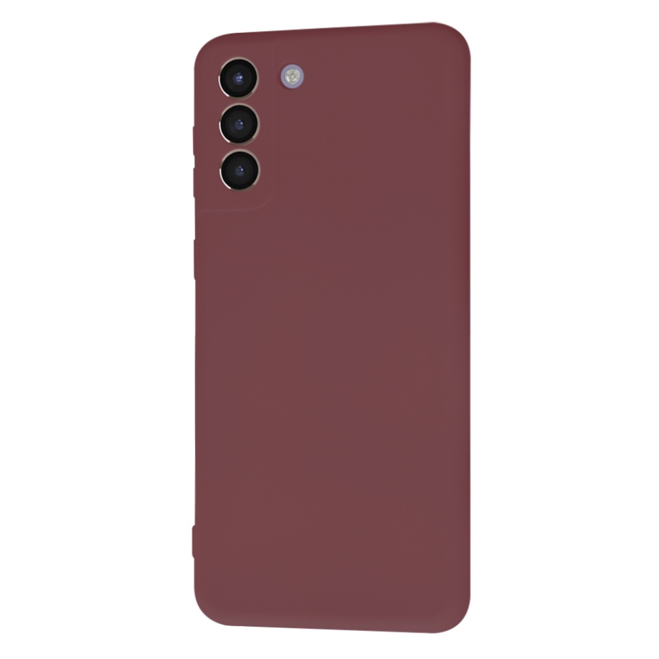 Husa pentru Samsung Galaxy S21 Plus 5G din Silicon Catifelat, Protectie Premium, Skyddar SoftElegance - Bordo - 3 | YEO
