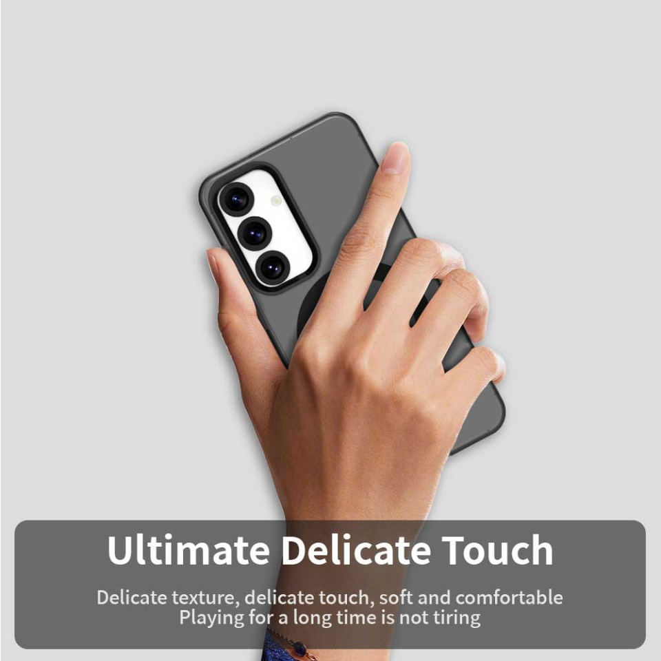 Husa pentru Samsung Galaxy S23 FE, SKYDDAR INOVATION, CandyCase, Magsafe, set cu sticker, Negru - 1 | YEO