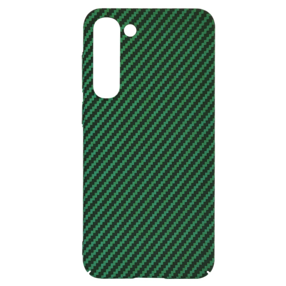 Husa pentru Samsung Galaxy S23 Plus, SKYDDAR INNOVATION, textura carbon, Carbonite FiberShell, set cu sticker, Verde, - 3 | YEO