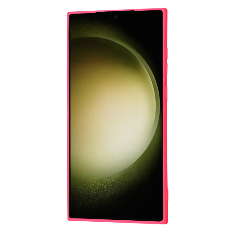 Husa pentru Samsung Galaxy S23 Ultra din Silicon Catifelat, Protectie Premium, Skyddar SoftElegance MagSafe - Fucsia - 1 | YEO