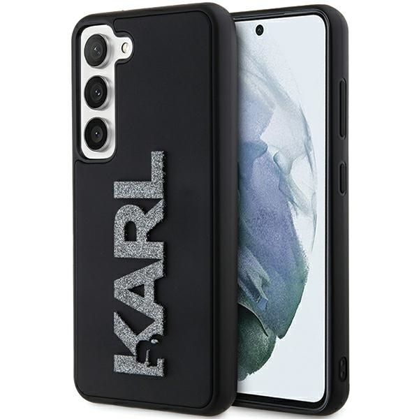 Husa pentru Samsung Galaxy S24, 3D Design, Karl Lagerfeld, Negru