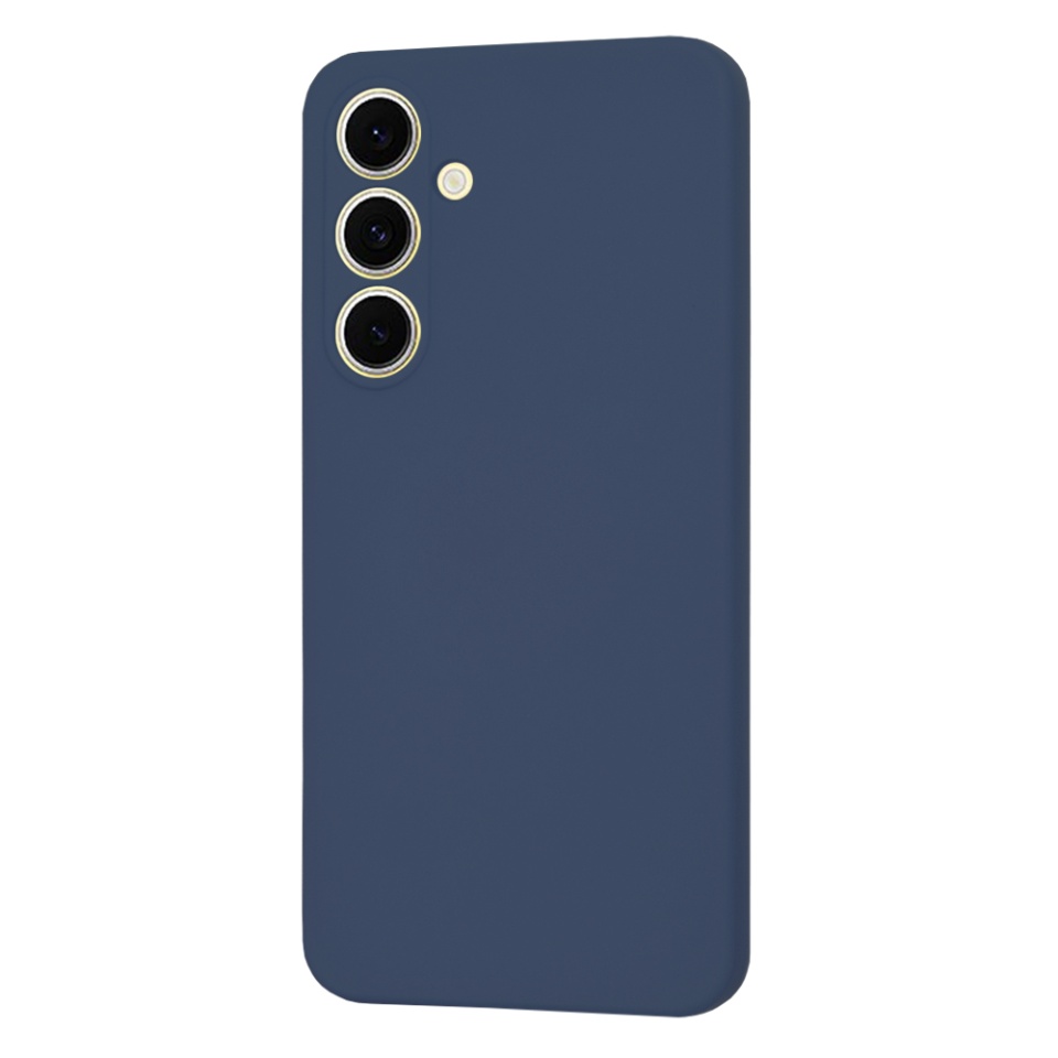 Husa pentru Samsung Galaxy S24 FE din Silicon Catifelat, Protectie Premium, Skyddar SoftElegance Magsafe - Bleumarin - 1 | YEO
