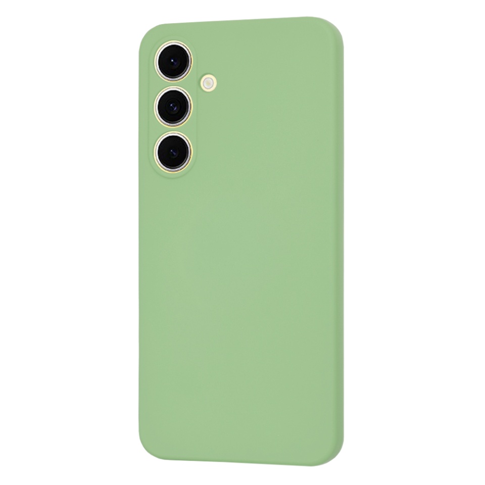 Husa pentru Samsung Galaxy S24 FE din Silicon Catifelat, Protectie Premium, Skyddar SoftElegance Magsafe - Verde deschis - 1 | YEO