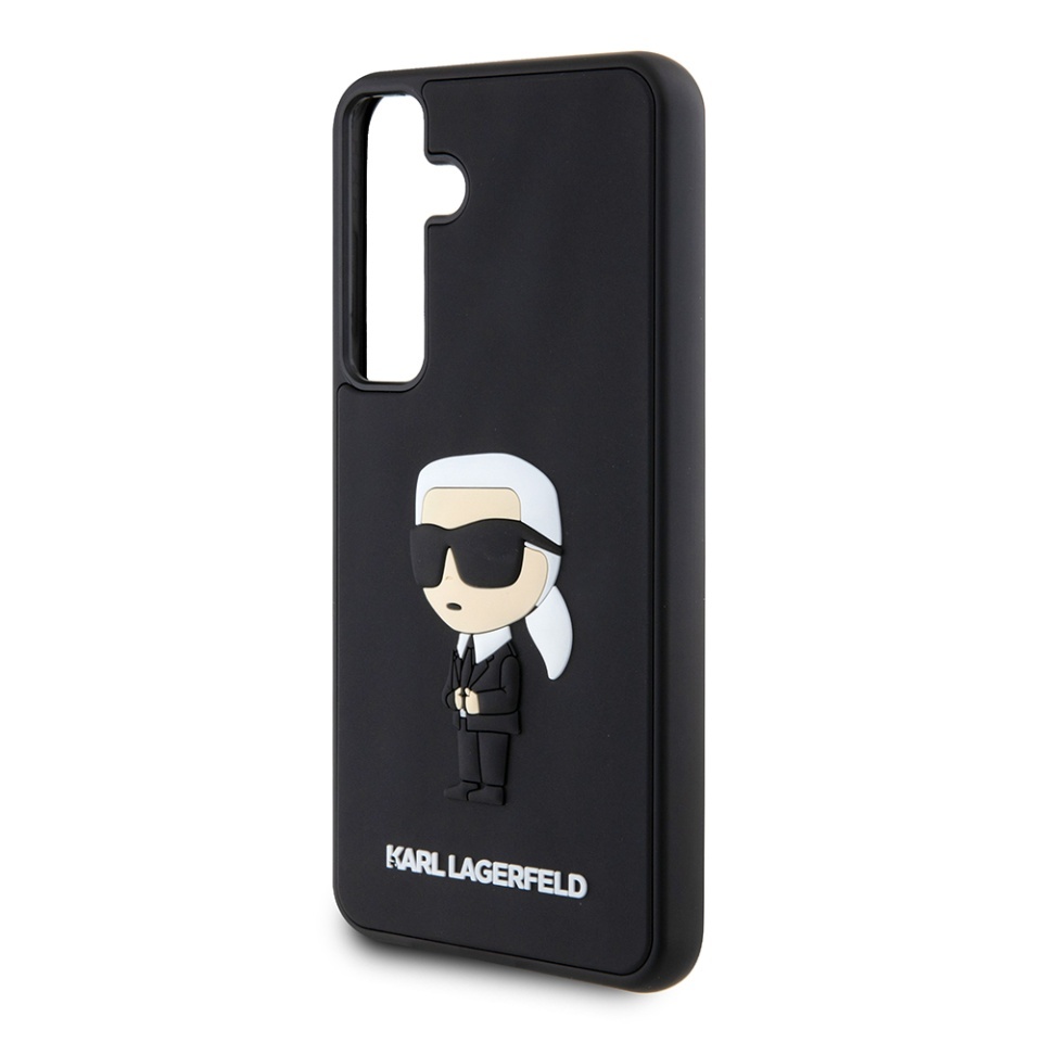 Husa pentru Samsung Galaxy S24 Plus, 3D Design, Karl Lagerfeld, Negru - 2 | YEO