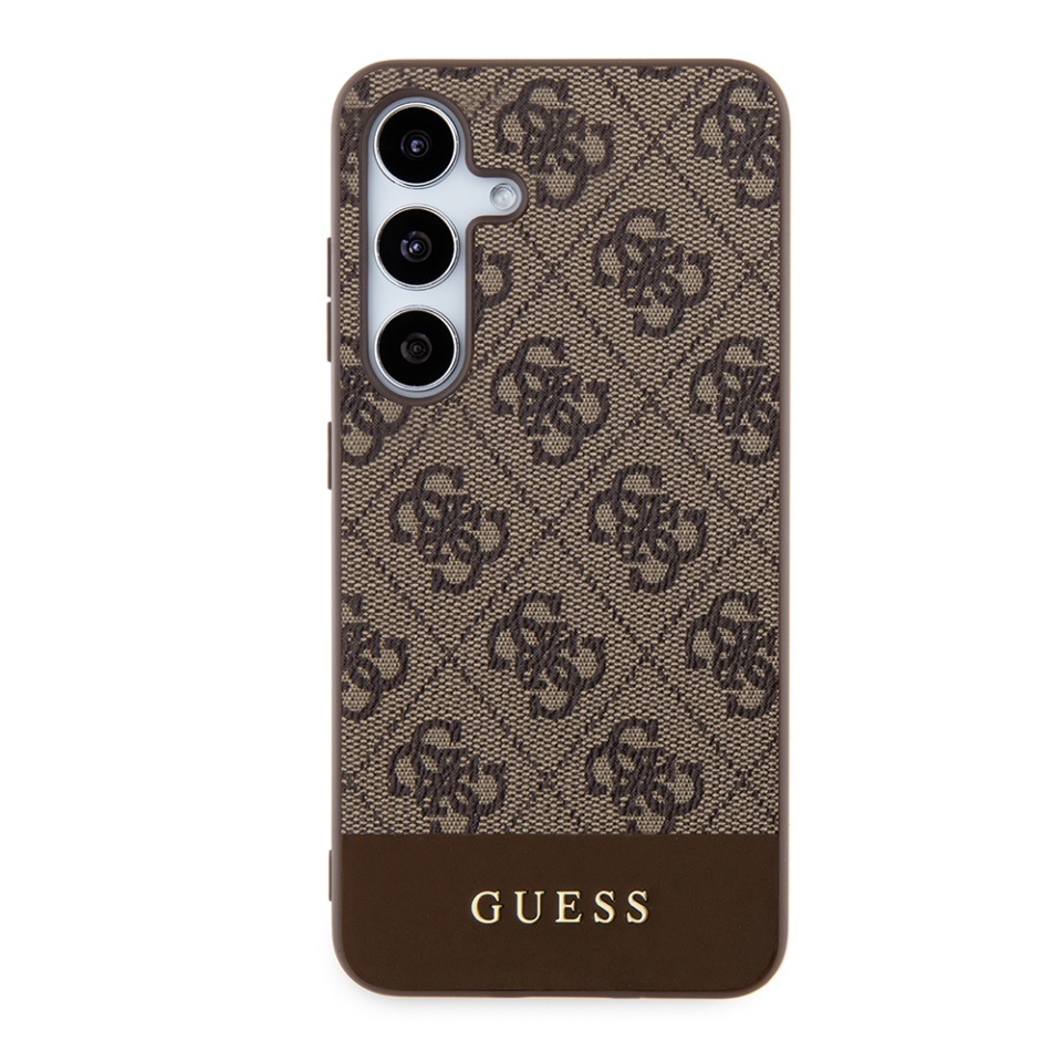 Husa pentru Samsung Galaxy S24 Plus, Hardcase 4G Stripe Collection, Guess, Maro - 1 | YEO