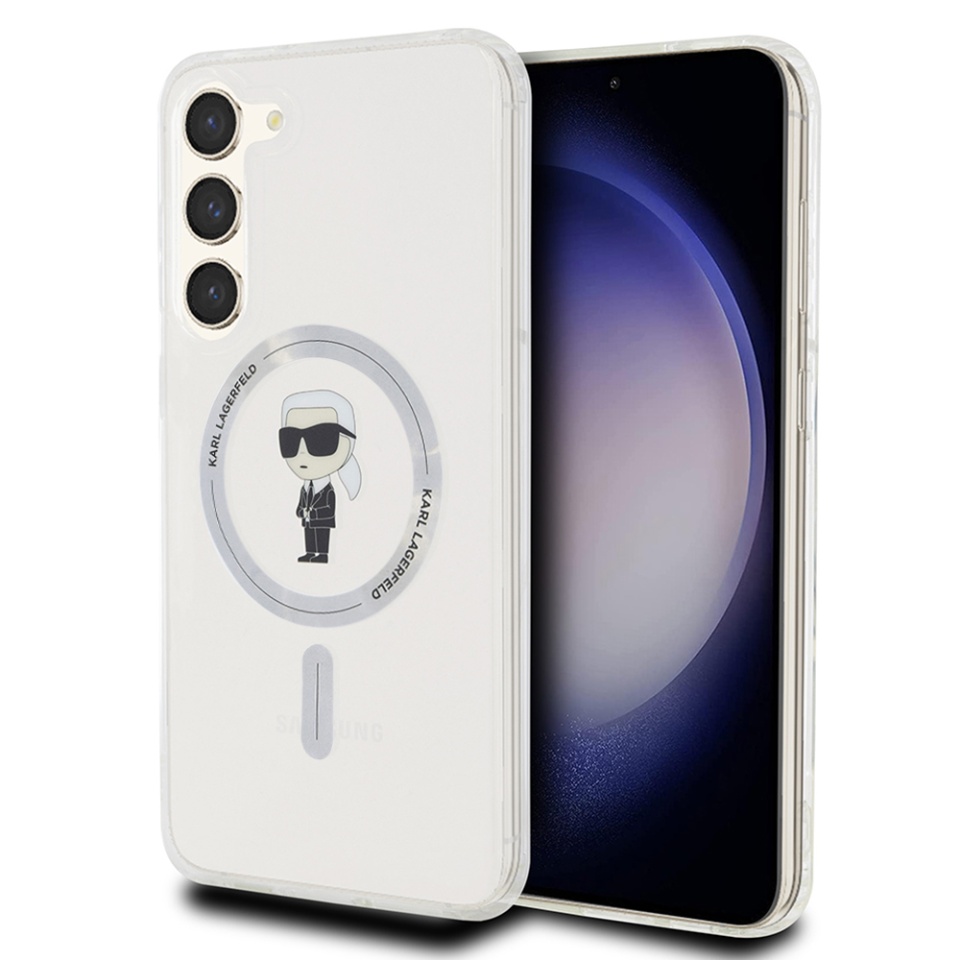 Husa pentru Samsung Galaxy S24 Plus, Karl Lagerfeld, IML MagSafe, Transparenta
