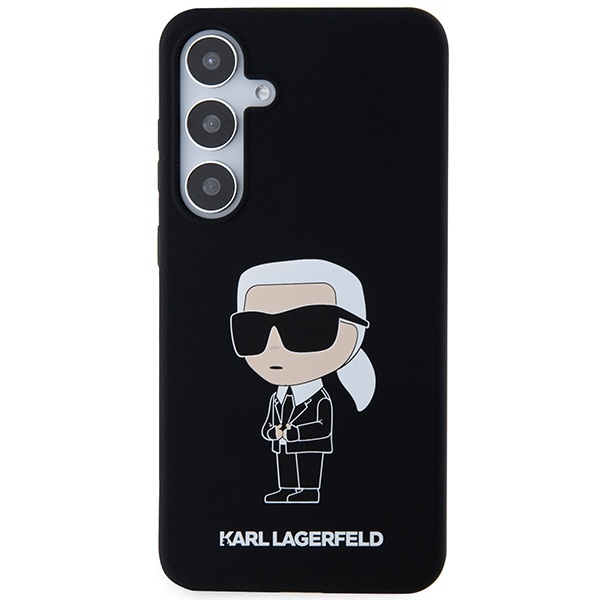 Husa pentru Samsung Galaxy S24 Plus, Silicone, Karl Lagerfeld, Negru - 2 | YEO