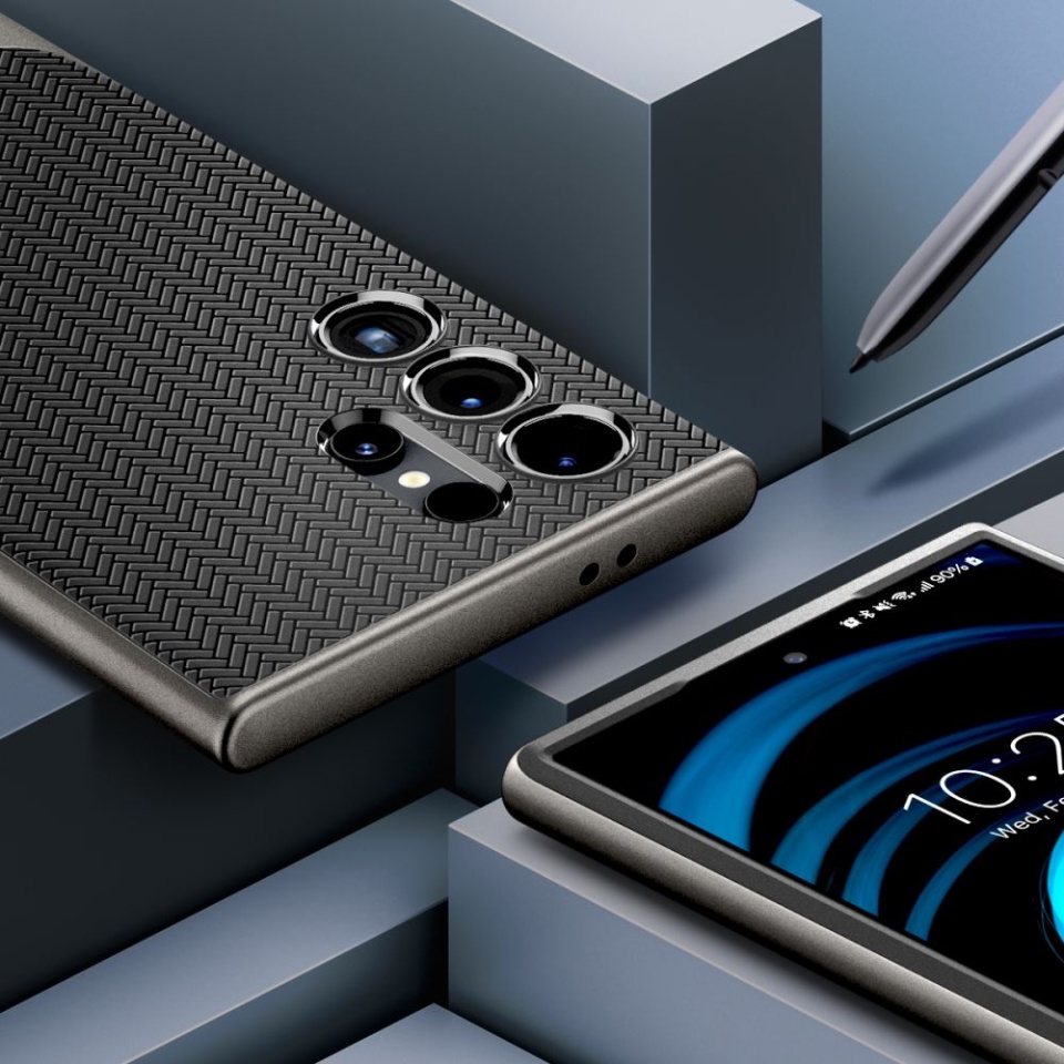 Husa pentru Samsung Galaxy S24 Ultra, Neo Hybrid, Spigen - Cenusiu - 6