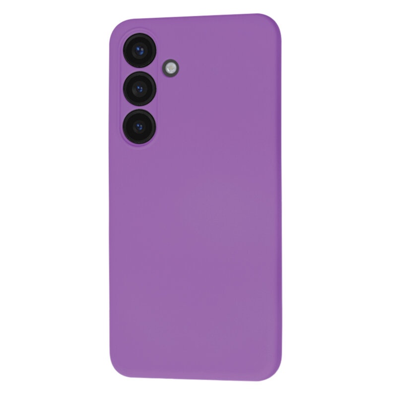 Husa pentru Samsung Galaxy S25 din Silicon Catifelat, Protectie Premium, Skyddar SoftElegance - Mov - 3 | YEO