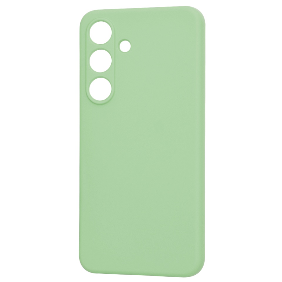 Husa pentru Samsung Galaxy S25 din Silicon Catifelat, Protectie Premium, Skyddar SoftElegance - Verde deschis - 3 | YEO