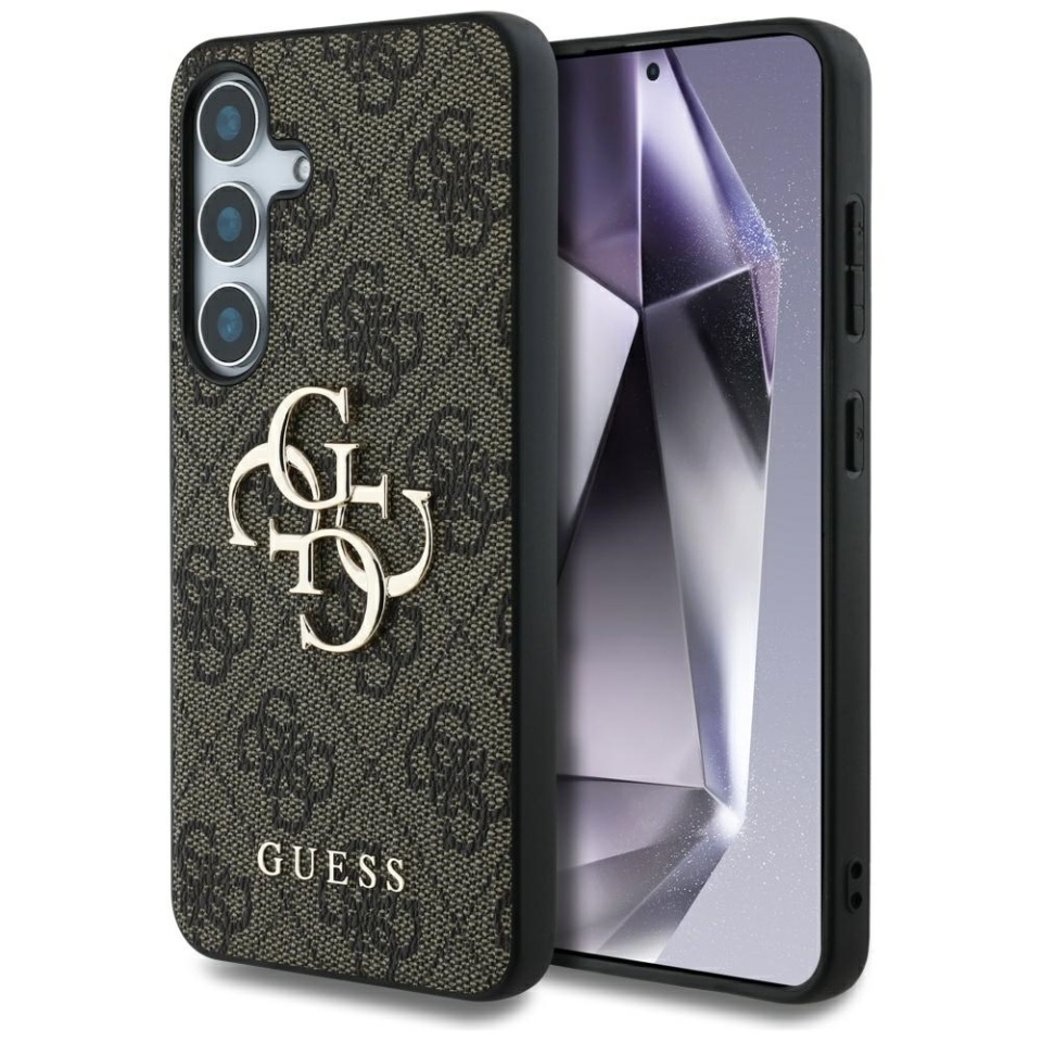 Husa pentru Samsung Galaxy S25, Guess, Hardcase Classic, Maro