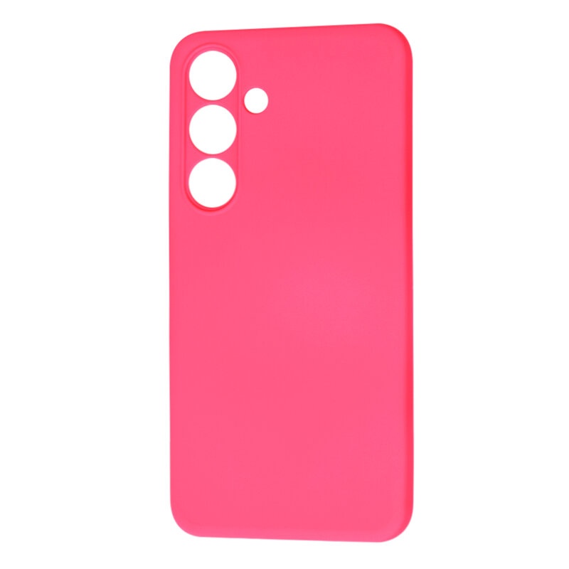 Husa pentru Samsung Galaxy S25 Plus din Silicon Catifelat, Protectie Premium, Skyddar SoftElegance - Fucsia - 1 | YEO