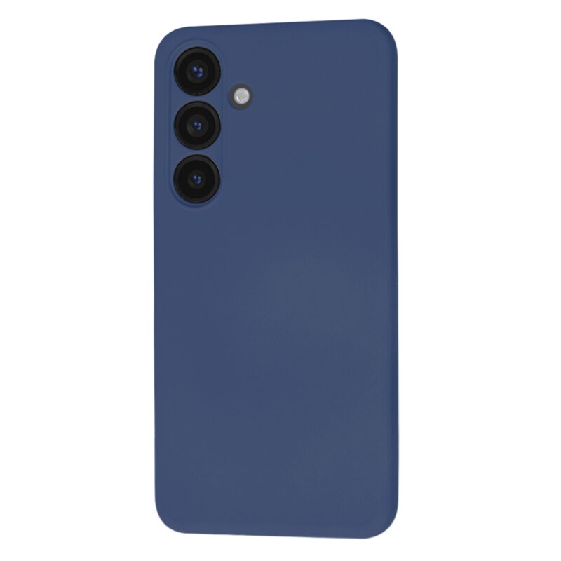Husa pentru Samsung Galaxy S25 Plus din Silicon Catifelat, Protectie Premium, Skyddar SoftElegance - Bleumarin - 3 | YEO