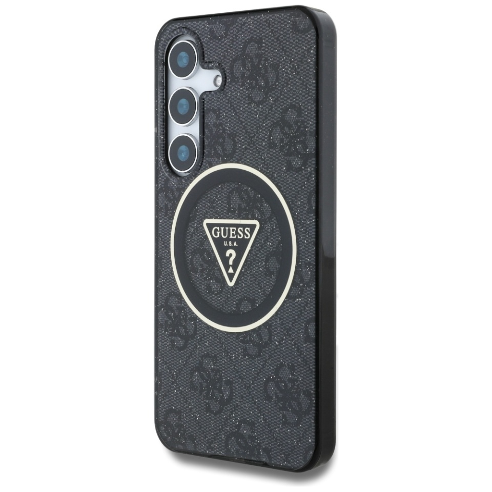 Husa pentru Samsung Galaxy S25 Plus IML Glitter Circle MagSafe, Guess - Negru - 1 | YEO