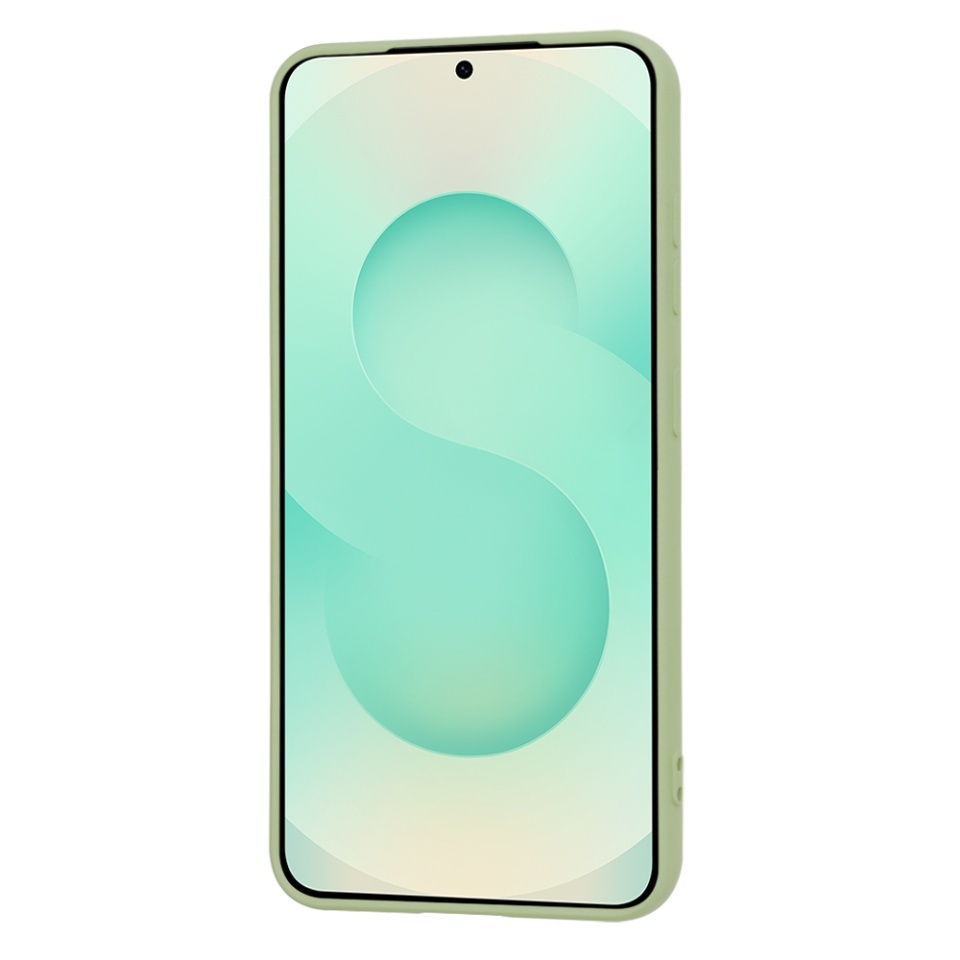 Husa pentru Samsung Galaxy S25 Plus, SKYDDAR INNOVATION, din Silicon Catifelat, SoftElegance, set cu sticker, Verde - 1 | YEO