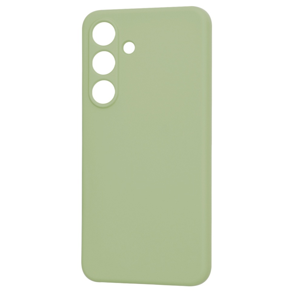 Husa pentru Samsung Galaxy S25, SKYDDAR INNOVATION, din Silicon Catifelat, SoftElegance, set cu sticker, Verde - 3 | YEO