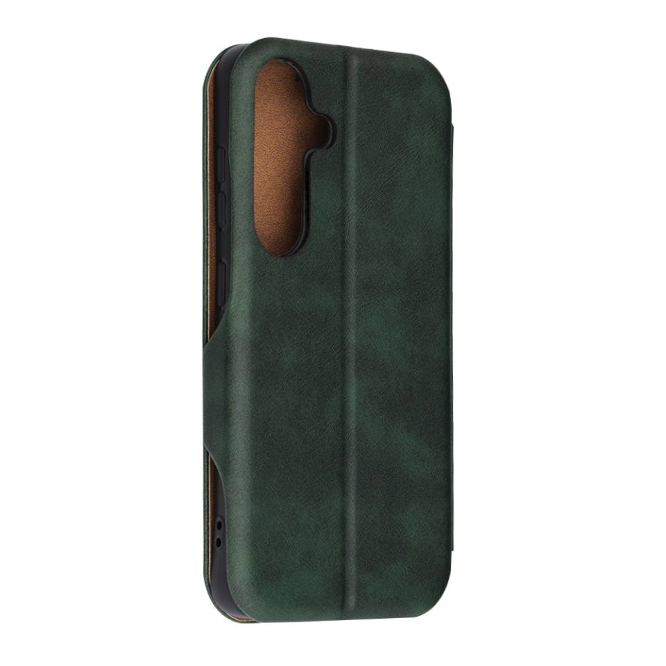 Husa pentru Samsung Galaxy S25, SKYDDAR INNOVATION, Safe Wallet tip carte din Piele Ecologica, Suport Carduri, Inchidere Magnetica, Verde, set cu sticker - 5