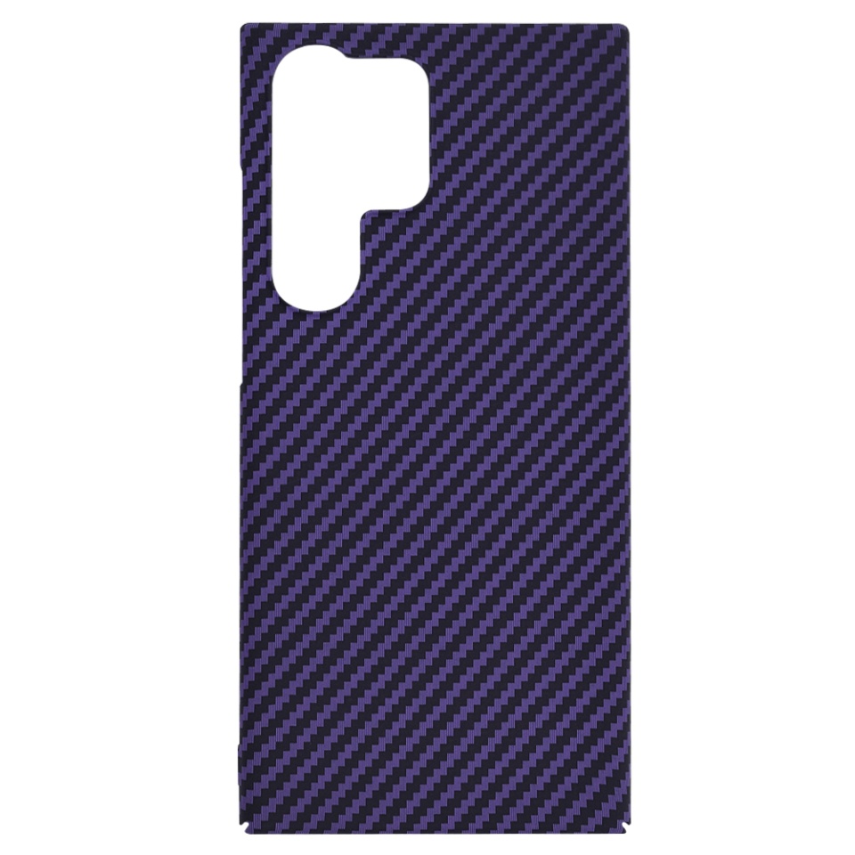 Husa pentru Samsung Galaxy S25 Ultra, Finisaj Premium cu Textura de Carbon, Design Elegant, SKDR CarbonFlex - Mov - 1 | YEO