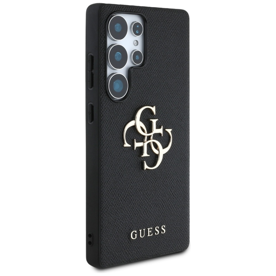 Husa pentru Samsung Galaxy S25 Ultra, Guess, Hardcase Grained Big and Classic, Negru - 2 | YEO