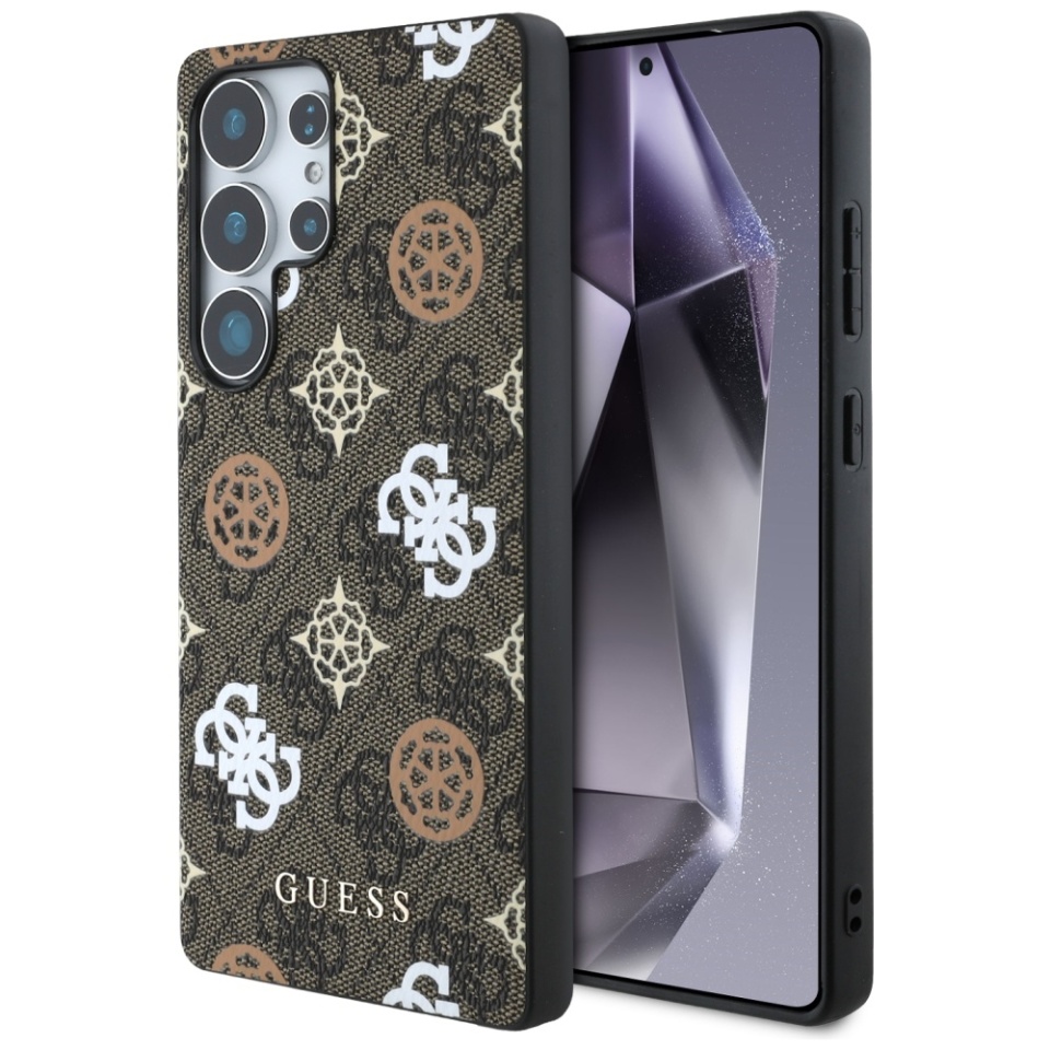 Husa pentru Samsung Galaxy S25 Ultra, Guess, Hardcase Peony, Maro