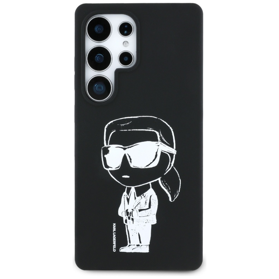 Husa pentru Samsung Galaxy S25 Ultra, Silicone MagSafe, Karl Lagerfeld - Negru - 1 | YEO