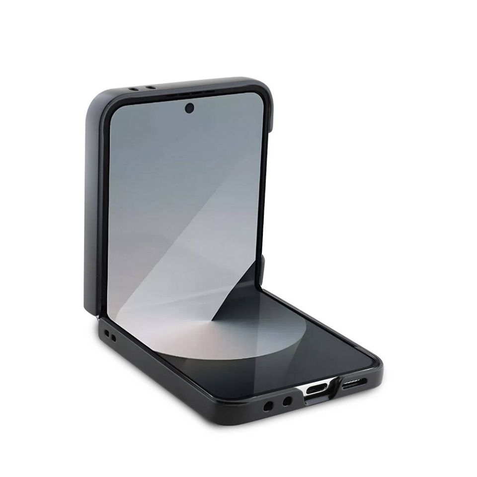 Husa pentru Samsung Galaxy Z Flip7, Guess 4G Metal Logo, Protectie Slim, Compatibila, Maro - 1 | YEO