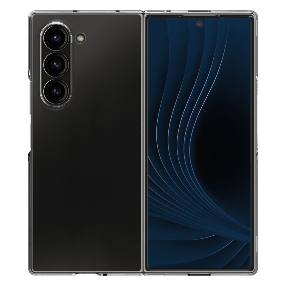 Husa pentru Samsung Galaxy Z Fold6 din silicon premium, Spigen Air Skin - Transparenta - 3 | YEO