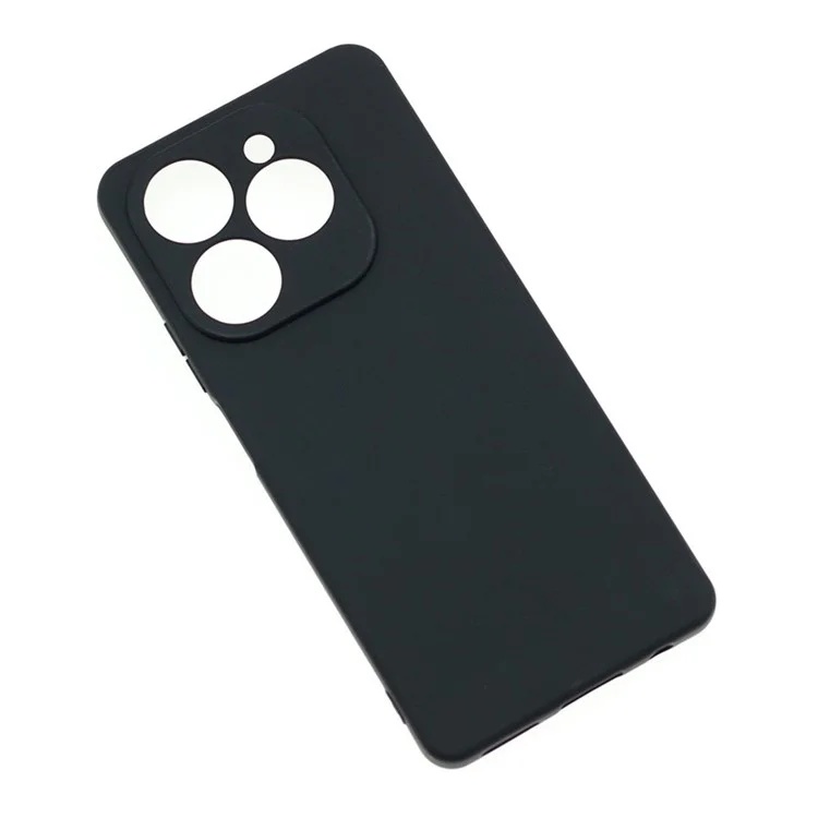 Husa pentru Tecno Spark 20 Pro din Silicon Catifelat, Protectie Premium, Skyddar SoftElegance - Negru - 1 | YEO