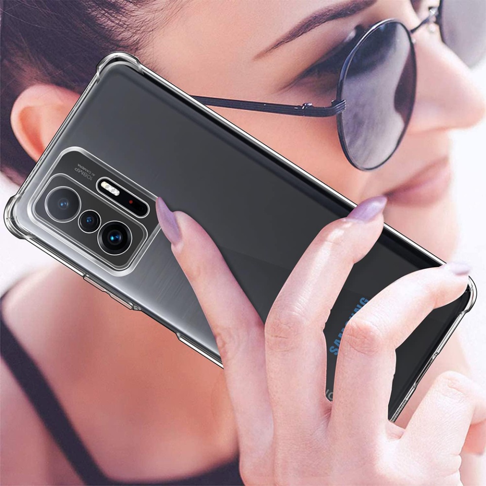 Husa pentru Xiaomi 11T / 11T Pro , SKYDDAR INNOVATION, Shockproof Clear din Silicon Slim, Transparenta, set cu sticker - 1 | YEO