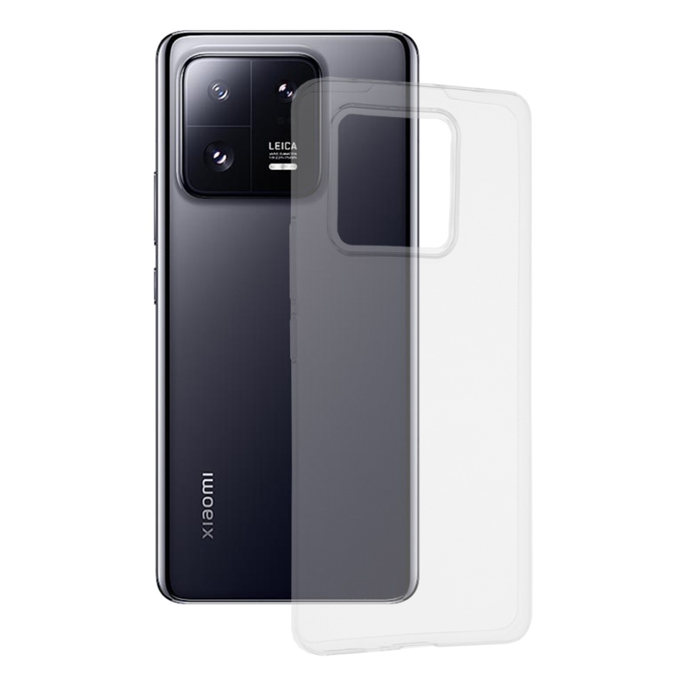 Husa pentru Xiaomi 13 Pro, SKYDDAR INNOVATION, ClearGuard, din silicon transparent, set cu sticker, Transparenta