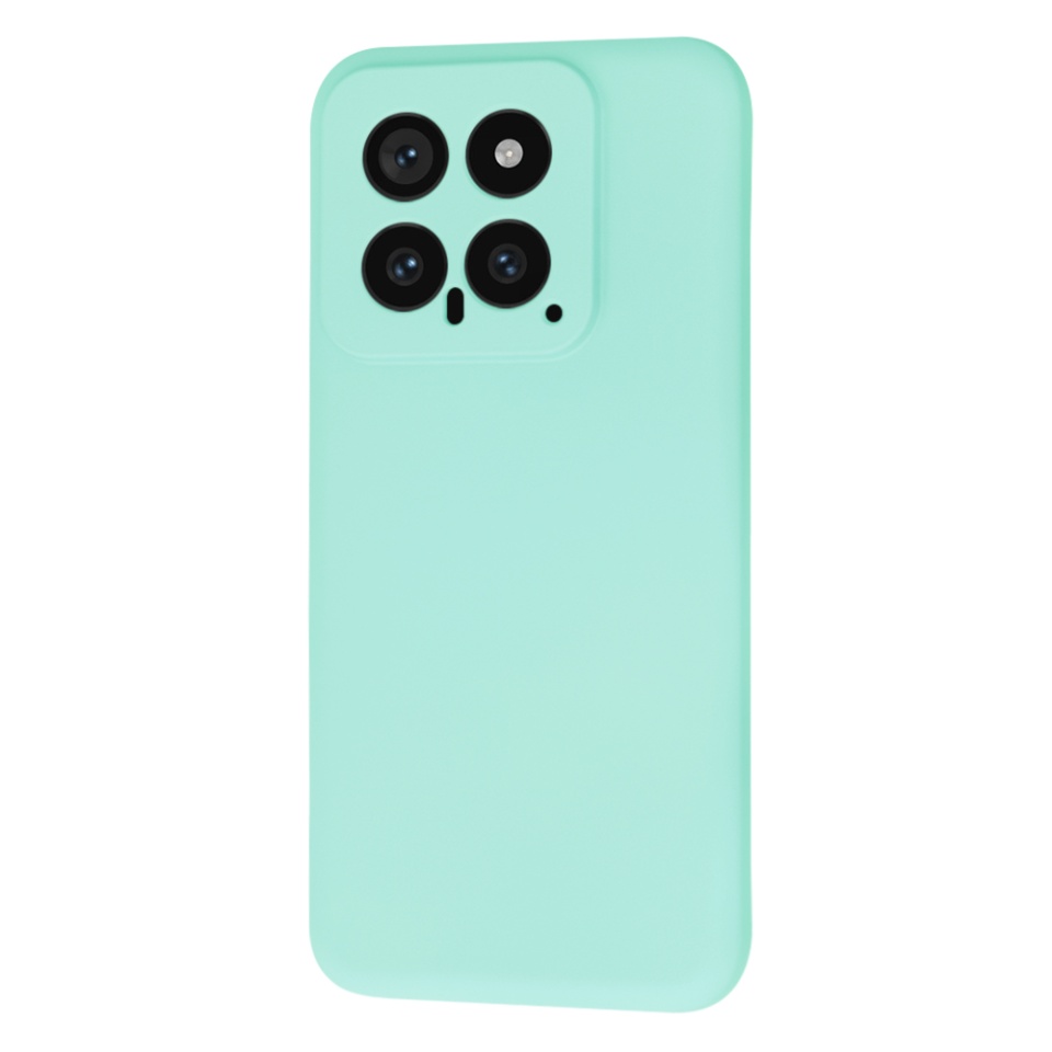 Husa pentru Xiaomi 14 din Silicon Catifelat, Protectie Premium, Skyddar SoftElegance - Turcoaz - 3 | YEO
