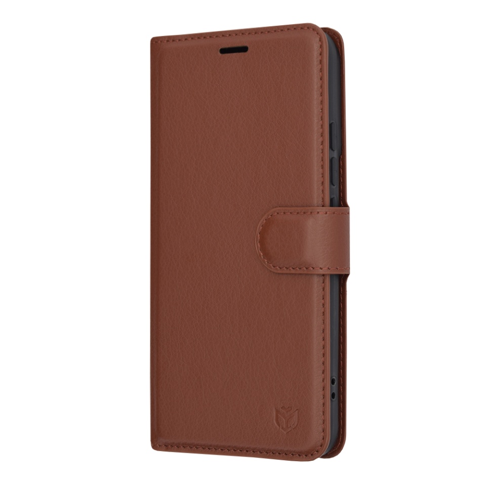 Husa pentru Xiaomi 14 tip Carte, cu Portofel Interior, Finisaje Premium, SKYDDAR Leather Wallet - Maro - 3 | YEO