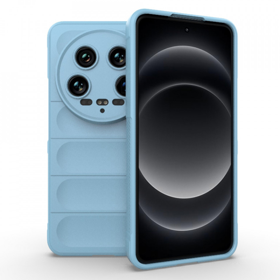 Husa pentru Xiaomi 14 Ultra eleganta, din silicon mat, SKDR Vogue - Bleu