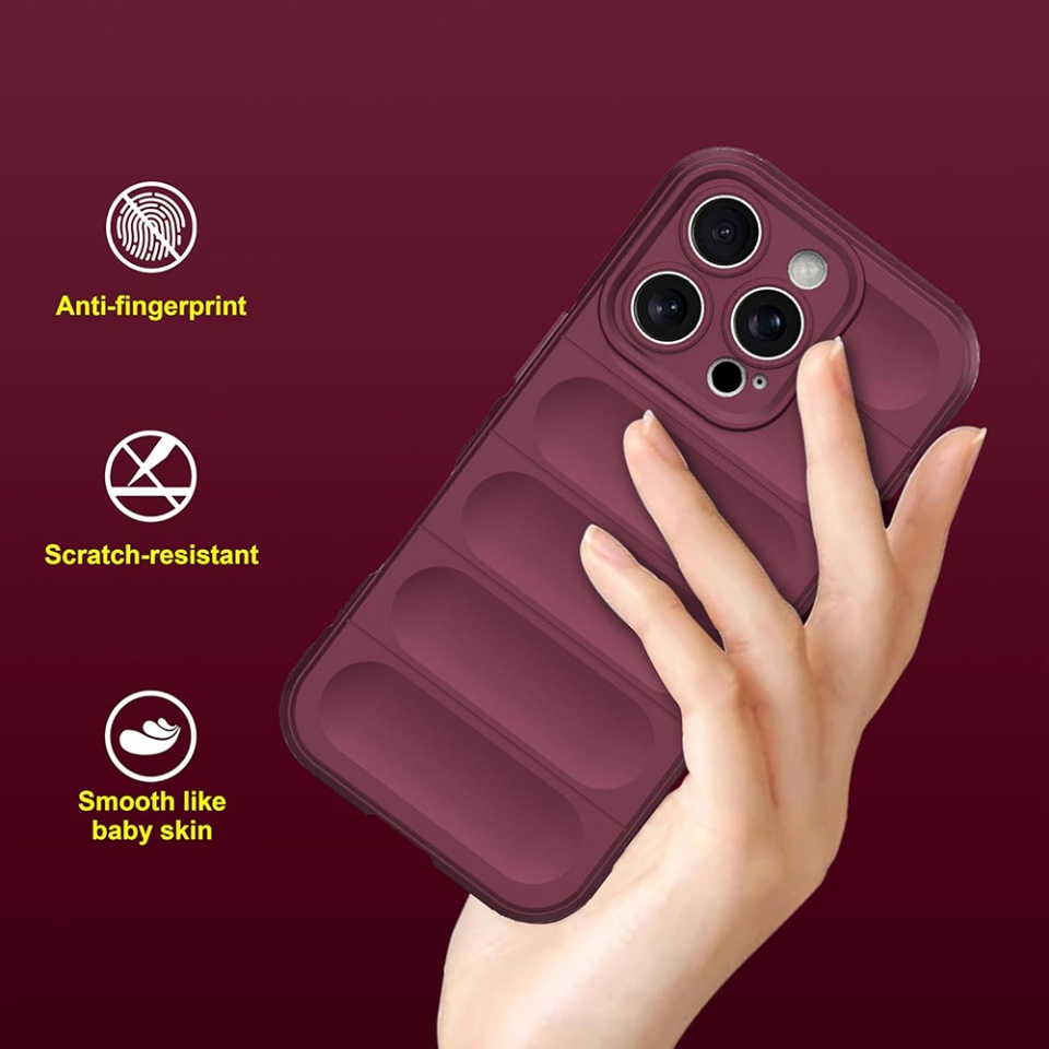 Husa pentru Xiaomi 14T eleganta, din silicon mat, SKDR Vogue - Bordo - 2 | YEO