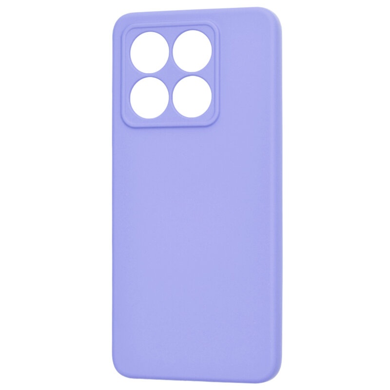 Husa pentru Xiaomi 14T Pro din Silicon Catifelat, Protectie Premium, Skyddar SoftElegance - Violet - 3 | YEO